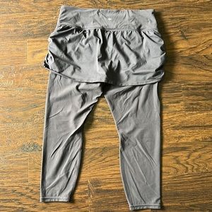 Athleta Elevation 7/8 leggings with skirt